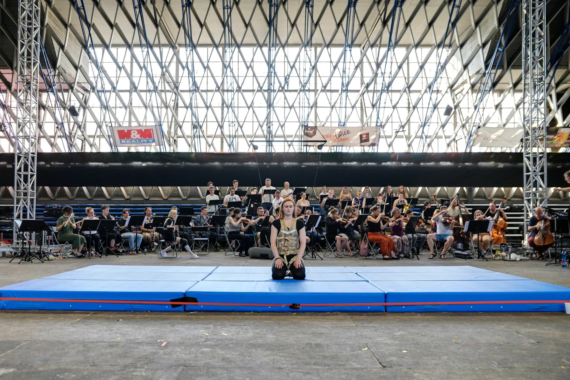 IMPACT at NODO Ostrava 2024 — soprano vocalist Katsiaryna Zhynhiarouskaya with orchestra.